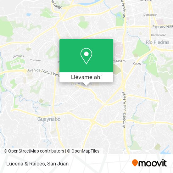 Mapa de Lucena & Raices