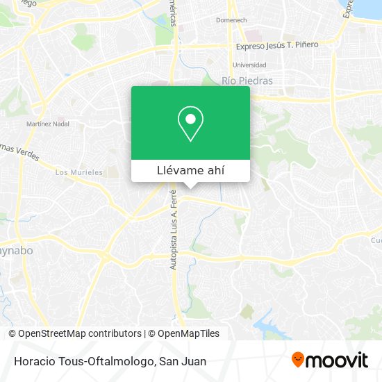 Mapa de Horacio Tous-Oftalmologo