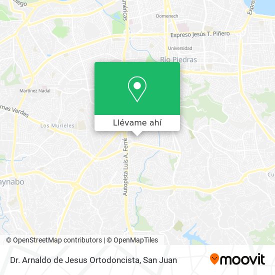 Mapa de Dr. Arnaldo de Jesus Ortodoncista