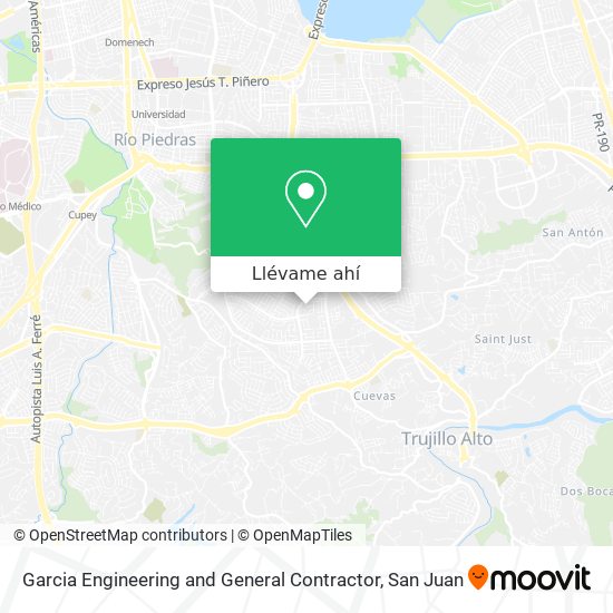 Mapa de Garcia Engineering and General Contractor