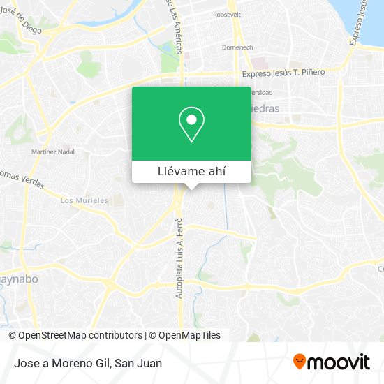 Mapa de Jose a Moreno Gil