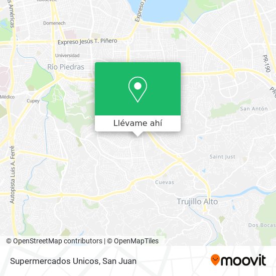 Mapa de Supermercados Unicos