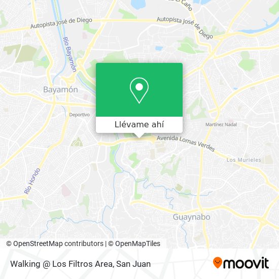 Mapa de Walking @ Los Filtros Area