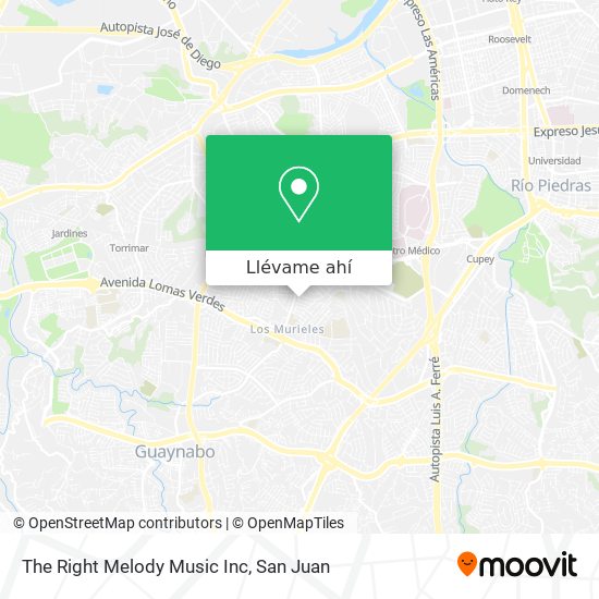 Mapa de The Right Melody Music Inc