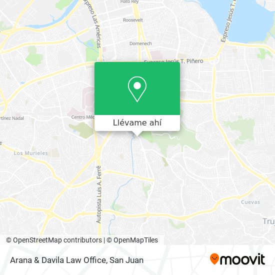 Mapa de Arana & Davila Law Office
