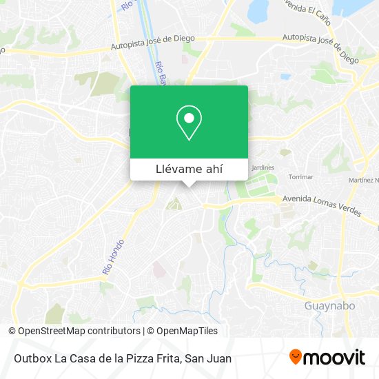 Mapa de Outbox La Casa de la Pizza Frita