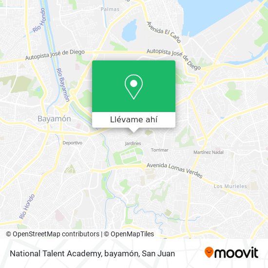 Mapa de National Talent Academy, bayamón