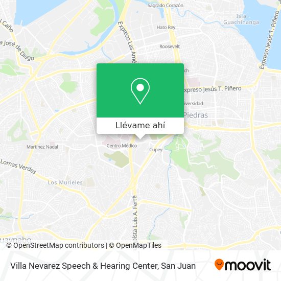 Mapa de Villa Nevarez Speech & Hearing Center