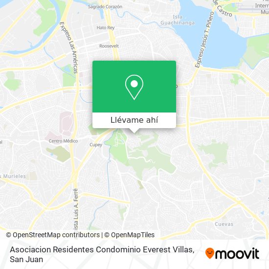 Mapa de Asociacion Residentes Condominio Everest Villas