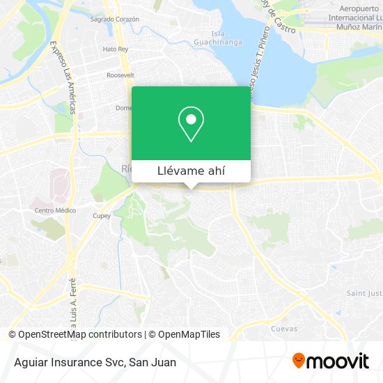 Mapa de Aguiar Insurance Svc