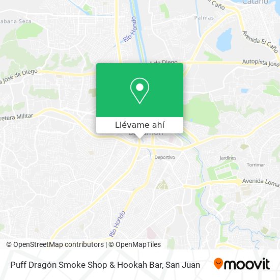 Mapa de Puff Dragón Smoke Shop & Hookah Bar