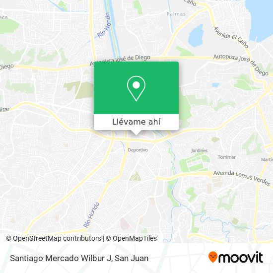 Mapa de Santiago Mercado Wilbur J