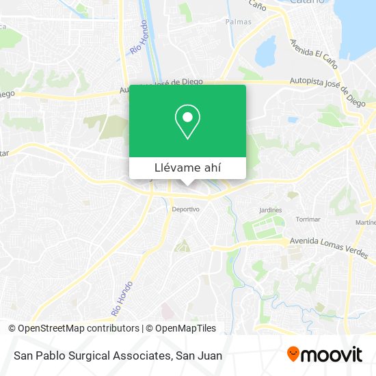 Mapa de San Pablo Surgical Associates