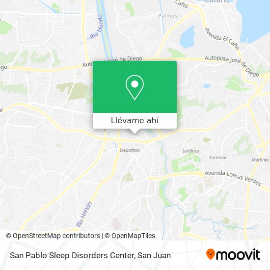 Mapa de San Pablo Sleep Disorders Center