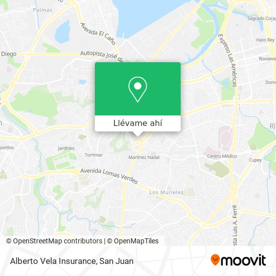 Mapa de Alberto Vela Insurance