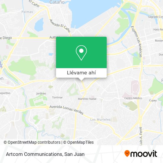 Mapa de Artcom Communications