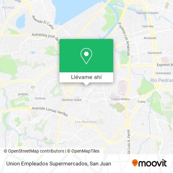 Mapa de Union Empleados Supermercados