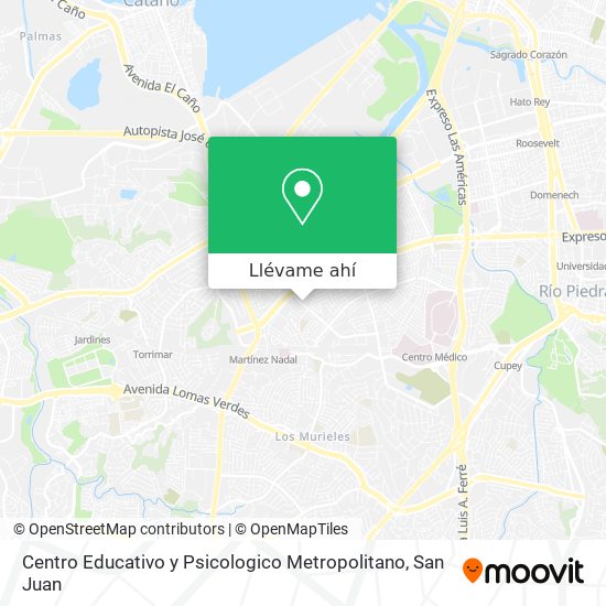 Mapa de Centro Educativo y Psicologico Metropolitano