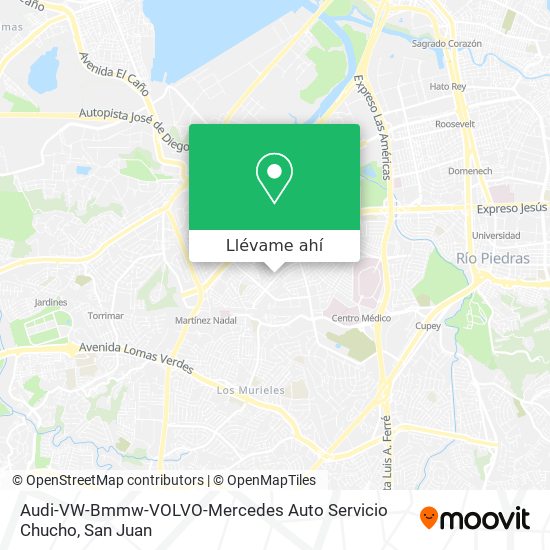 Mapa de Audi-VW-Bmmw-VOLVO-Mercedes Auto Servicio Chucho