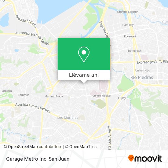 Mapa de Garage Metro Inc