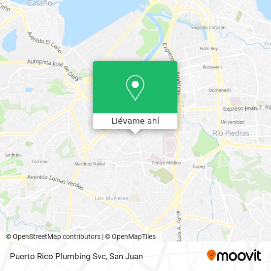 Mapa de Puerto Rico Plumbing Svc
