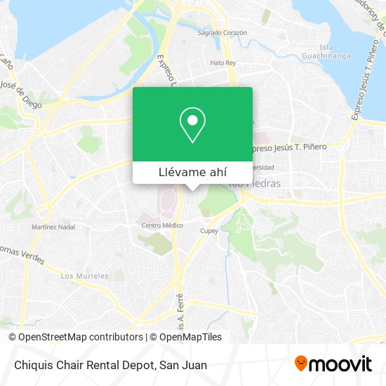 Mapa de Chiquis Chair Rental Depot