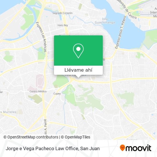 Mapa de Jorge e Vega Pacheco Law Office