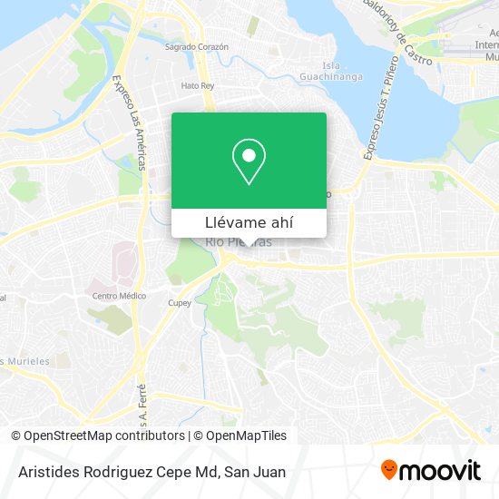 Mapa de Aristides Rodriguez Cepe Md