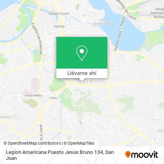 Mapa de Legion Americana Puesto Jesus Bruno 134