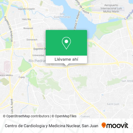 Mapa de Centro de Cardiologia y Medicina Nuclear