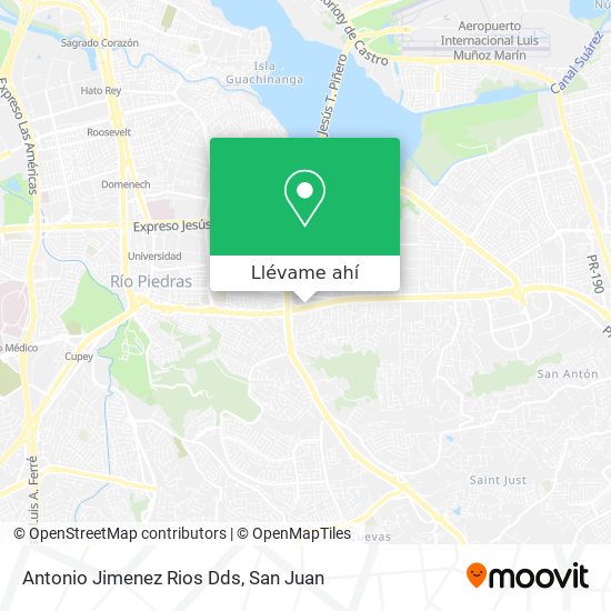 Mapa de Antonio Jimenez Rios Dds