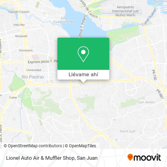 Mapa de Lionel Auto Air & Muffler Shop