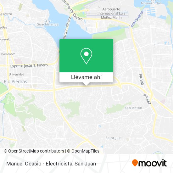 Mapa de Manuel Ocasio - Electricista