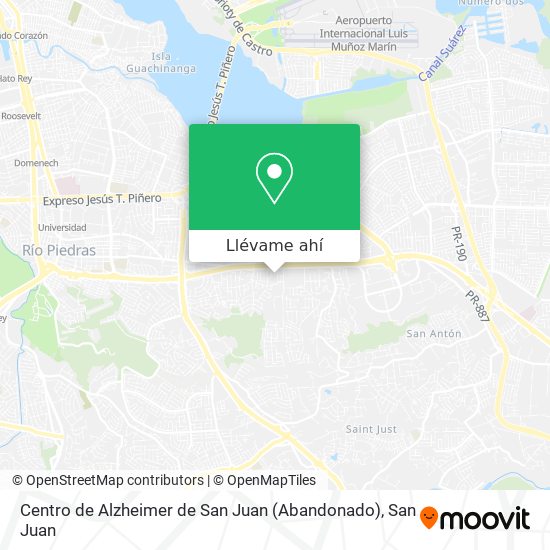 Mapa de Centro de Alzheimer de San Juan (Abandonado)