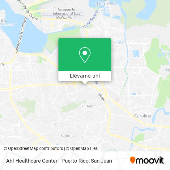 Mapa de Ahf Healthcare Center - Puerto Rico