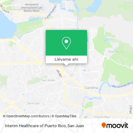 Mapa de Interim Healthcare of Puerto Rico