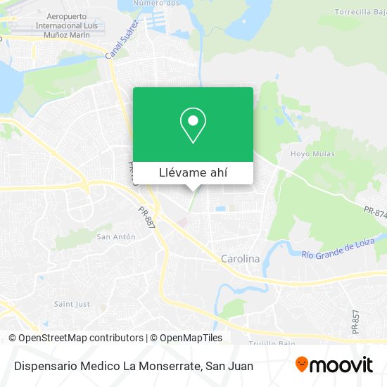 Mapa de Dispensario Medico La Monserrate