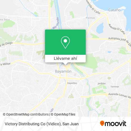 Mapa de Victory Distributing Co (Vidico)