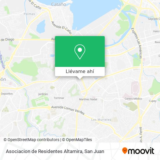 Mapa de Asociacion de Residentes Altamira