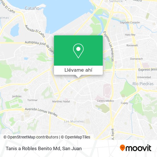 Mapa de Tanis a Robles Benito Md