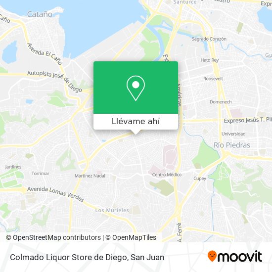 Mapa de Colmado Liquor Store de Diego