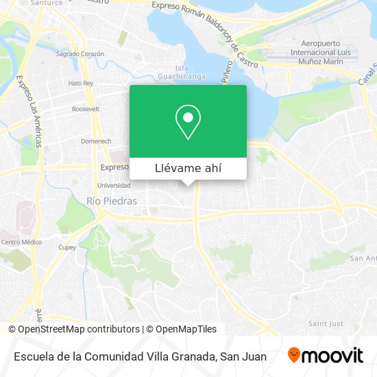 Mapa de Escuela de la Comunidad Villa Granada