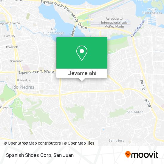 Mapa de Spanish Shoes Corp