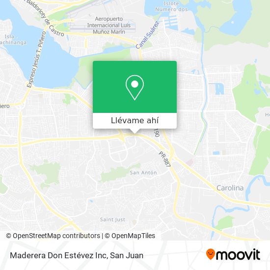 Mapa de Maderera Don Estévez Inc