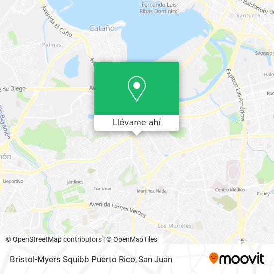 Mapa de Bristol-Myers Squibb Puerto Rico