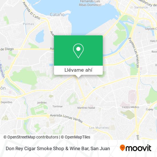 Mapa de Don Rey Cigar Smoke Shop & Wine Bar