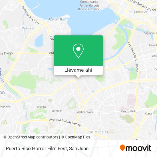 Mapa de Puerto Rico Horror Film Fest
