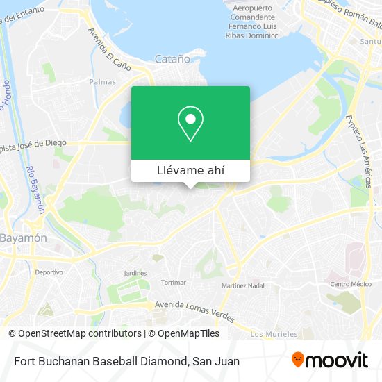 Mapa de Fort Buchanan Baseball Diamond
