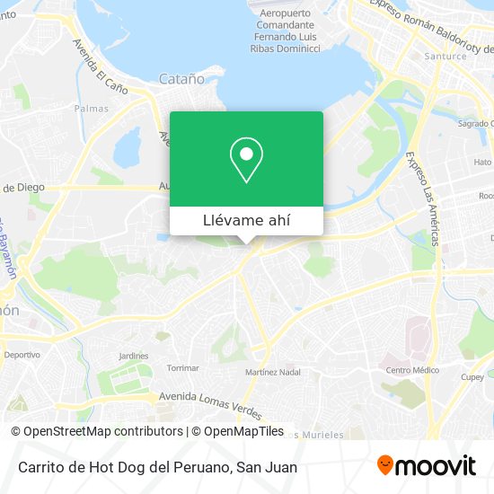 Mapa de Carrito de Hot Dog del Peruano