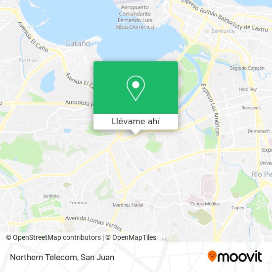 Mapa de Northern Telecom